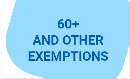 60+ and other exemptions