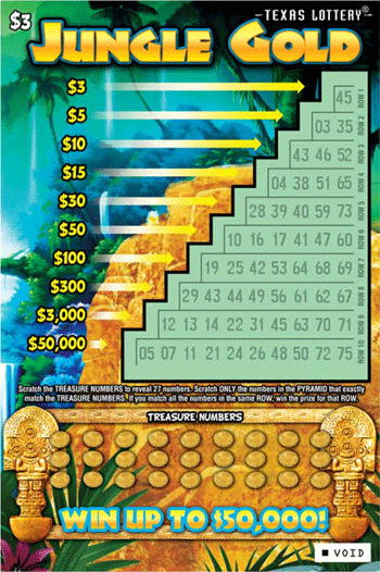 Image of Front of Jungle Gold Ticket
