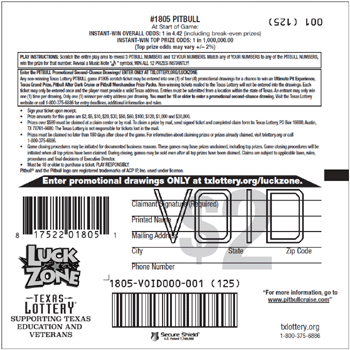 Image of Back of PITBULL Ticket