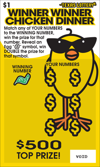 Image of Front of Winner Winner Chicken Dinner Ticket