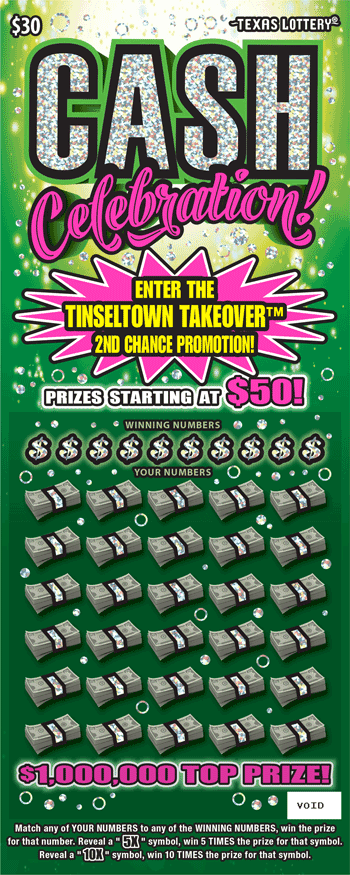 Image of Front of Cash Celebration! Ticket