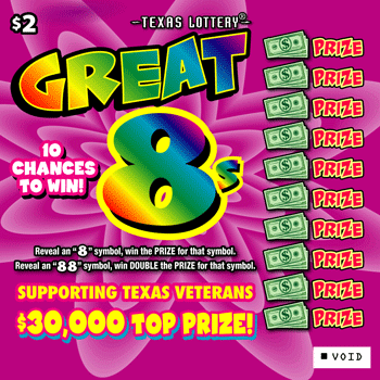 Image of Front of Great 8s Ticket
