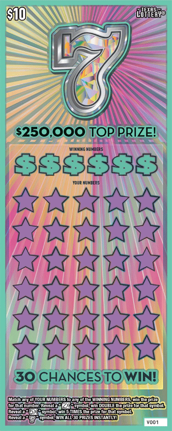 Image of Front of 7 Ticket