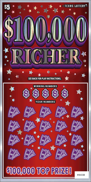 Image of Front of $100,000 Richer Ticket