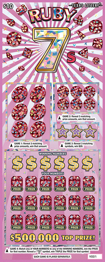 Image of Front of Ruby 7s Ticket