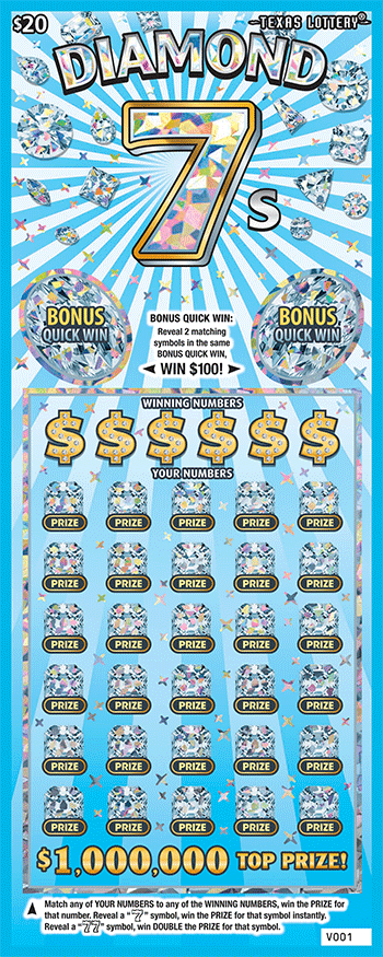 Image of Front of Diamond 7s Ticket