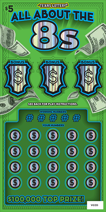 Image of Front of All About the 8s Ticket