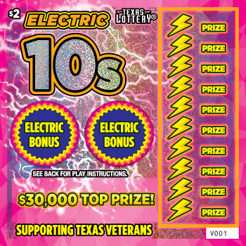 Image of Front of Electric 10s Ticket