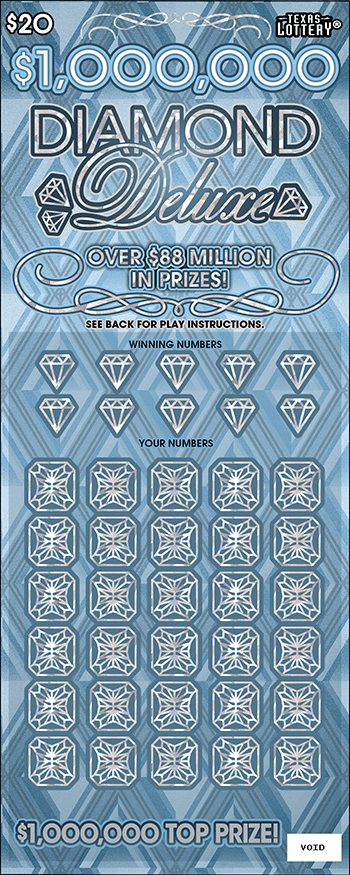 Image of Front of $1,000,000 Diamond Deluxe Ticket