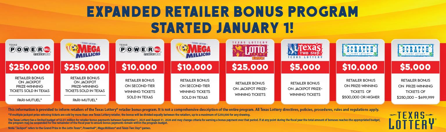 Retailer Bonus Program Banner
